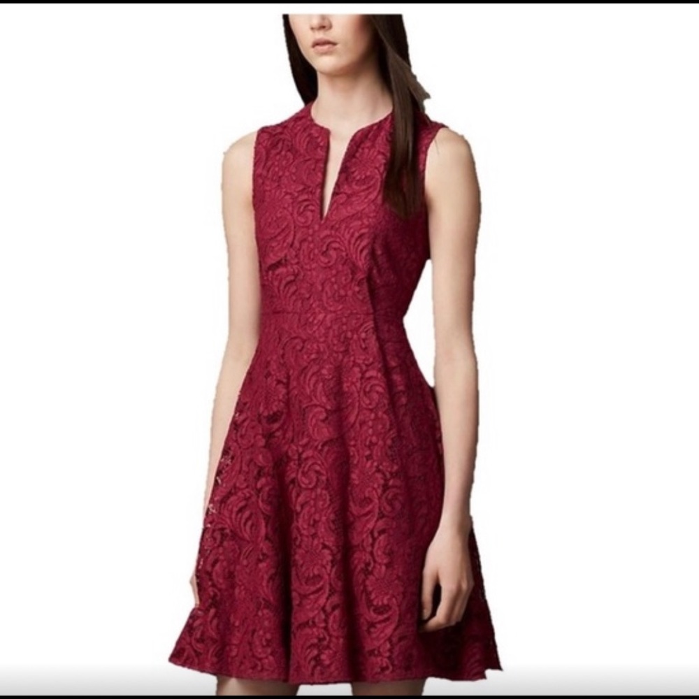 Elegant Red Lace Dress